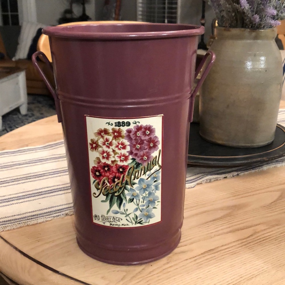 Vintage metal bucket